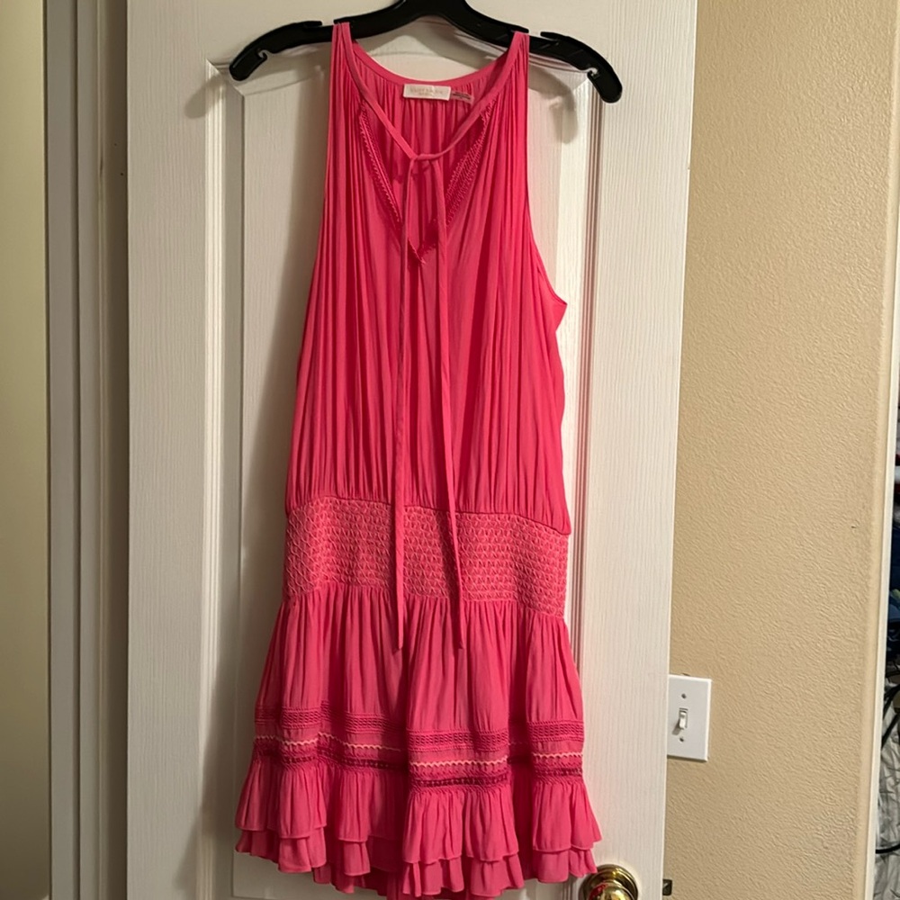 Pink mini dress